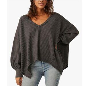 Free People Coraline Waffle Knit Thermal - NWOT